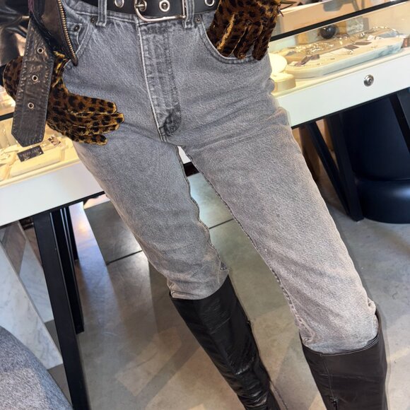 Vintage Levi's 531 Grey Wash Zipper Fly Jeans 30/32 - Picture 4 of 11